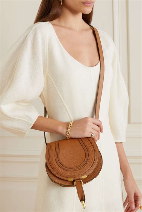 chloe mini marcie bag brown|chloe marcie small saddle bag.